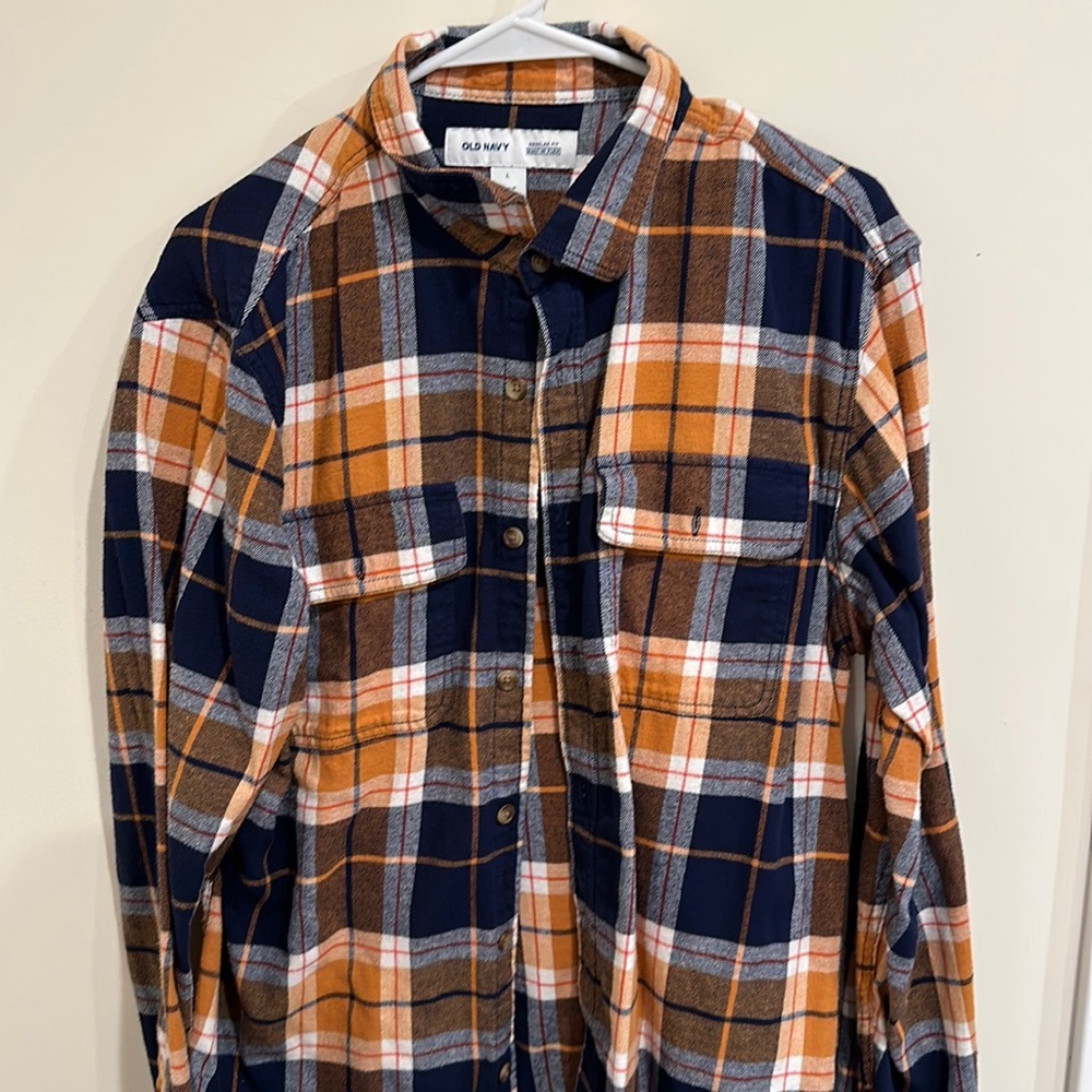 Old navy regular fit built in flex flannel